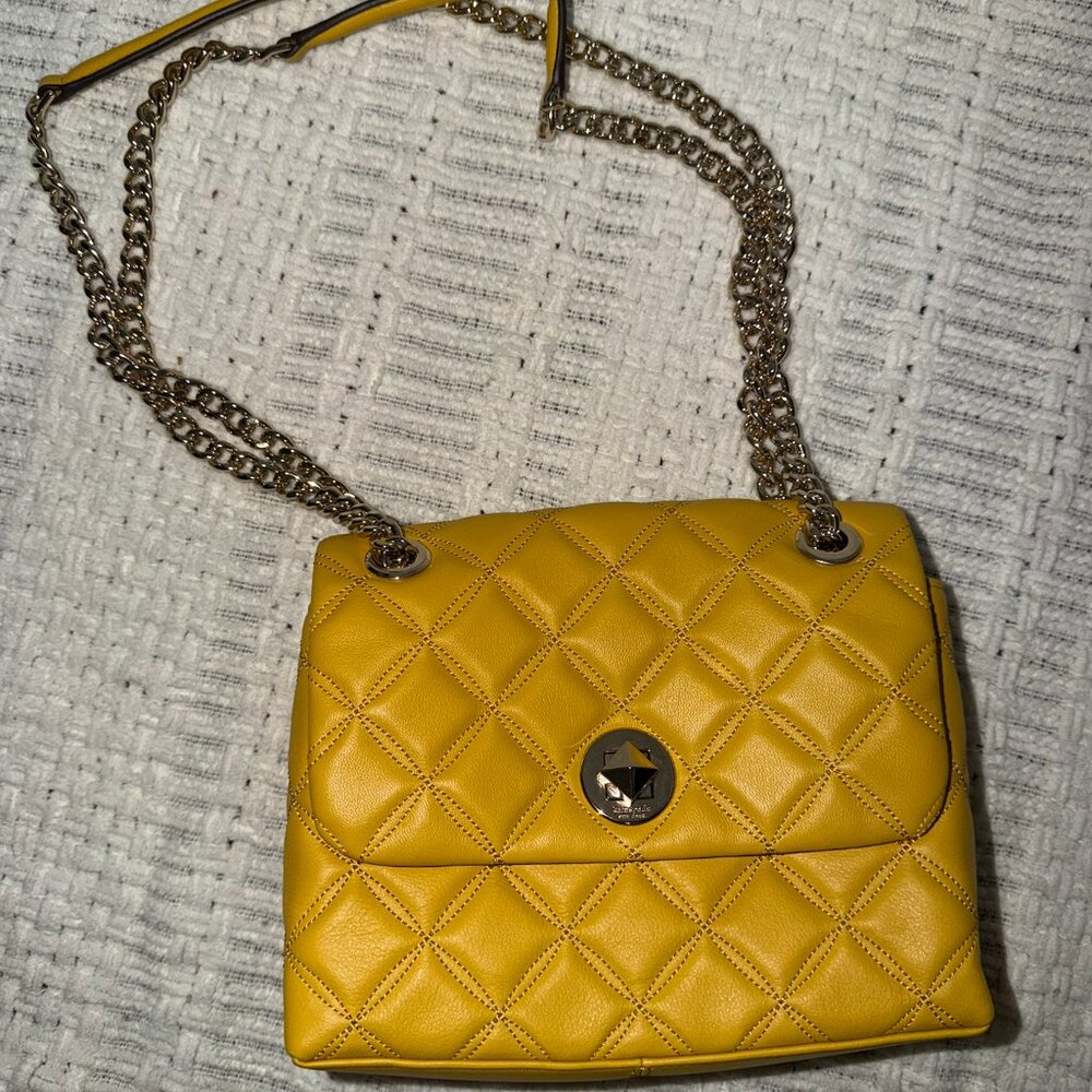 Kate Spade | Natalia Small Flap Crossbody Bag with Adjustable Straps in Yellow
